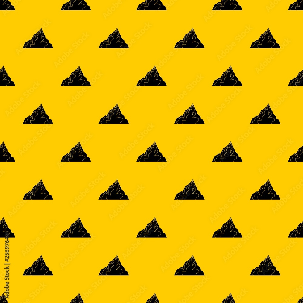 Poster iceberg pattern seamless vector repeat geometric yellow for any design