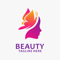 Beauty woman logo design