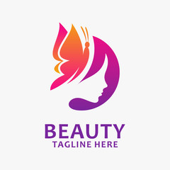 Beauty woman logo design