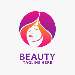 Beauty woman logo design