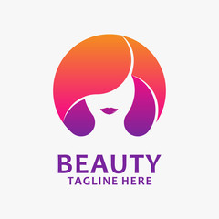 Beauty woman logo design