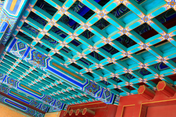 Fototapeta na wymiar paint the ceiling in a temples