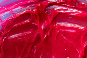 Close up red grease,Grease in truck industry,Truck parts.