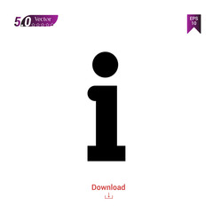 Outline black info icon. info icon vector isolated on white background. Graphic design, mobile application, icons 2019 year, user interface. Editable stroke. EPS 10 format