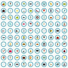 100 marriage icons set in flat style for any design vector illustration