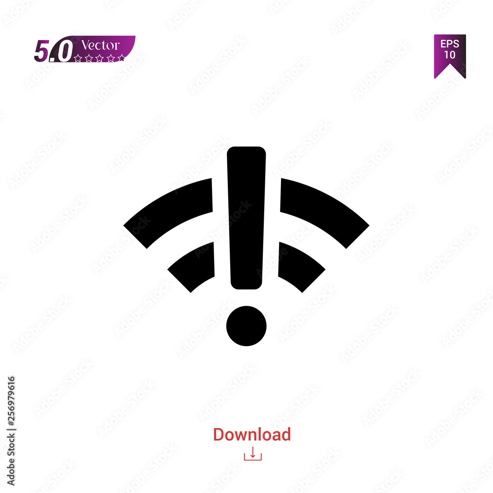 Poster outline black wifi icon. wifi icon vector isolated on white background. graphic design, mobile appli