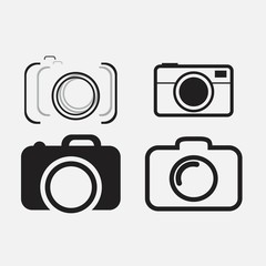 foto camera icon set