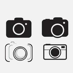 foto camera icon set