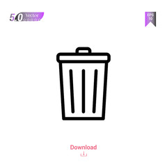 trash vector icon. Best modern, simple, isolated, household-collection icons, flat icon for website design or mobile applications, UI / UX design vector format