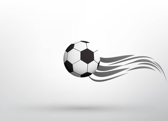 Obraz premium flying soccer ball