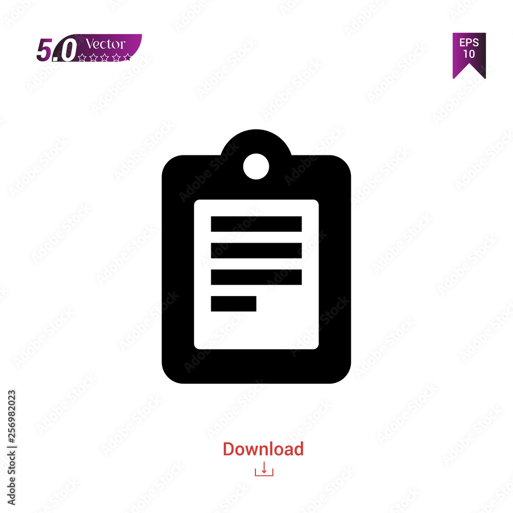 Poster outline black notepad icon. notepad icon vector isolated on white background. graphic design, mobile