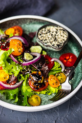Organic vegetable salad