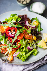 Organic vegetable salad