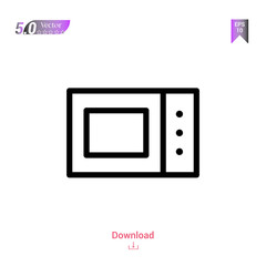 microwave-oven vector icon. Best modern, simple, isolated, household-collection icons, flat icon for website design or mobile applications, UI / UX design vector format
