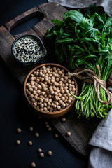 Organic food concept