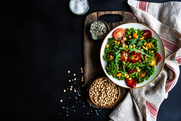 Organic vegetable salad