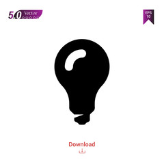 Outline black light-bulb icon. light-bulb icon vector isolated on white background. Graphic design, mobile application, icons 2019 year, user interface. Editable stroke. EPS 10 format