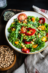 Organic vegetable salad