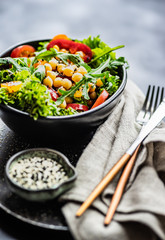 Organic vegetable salad