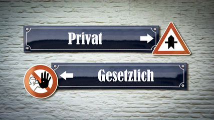 Schild 405 - Privat