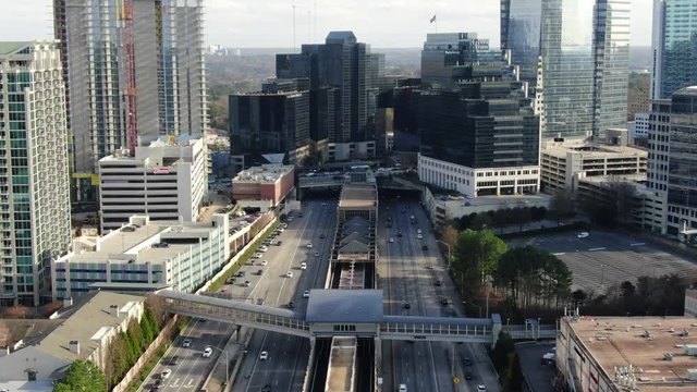 Aerial of Buckhead, Atlanta, Georgia