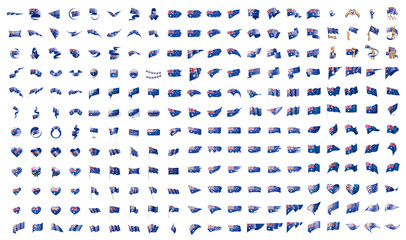 very big collection of vector flags of the Australia
