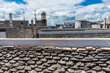 Obraz premium Panorama from the roofs of Locorotondo. Dreamlike architecture. Puglia to love, Italy