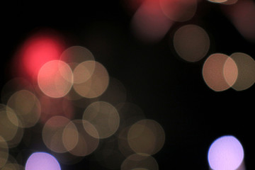 A broken light image of a fireworks