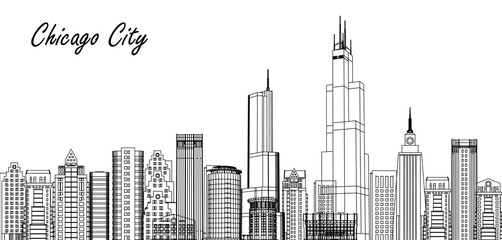 Vector, chicago city