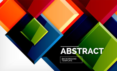 Square geometrical background