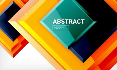 Square geometric background