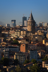 Galata Tower istanbul, history covered with buildings.