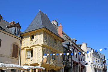 Medieval houses in Josselin, France