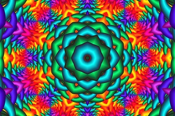 beautiful abstract background in the form of a fractal mandala