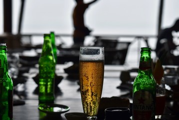 バリで見つけた海辺のレストラン。