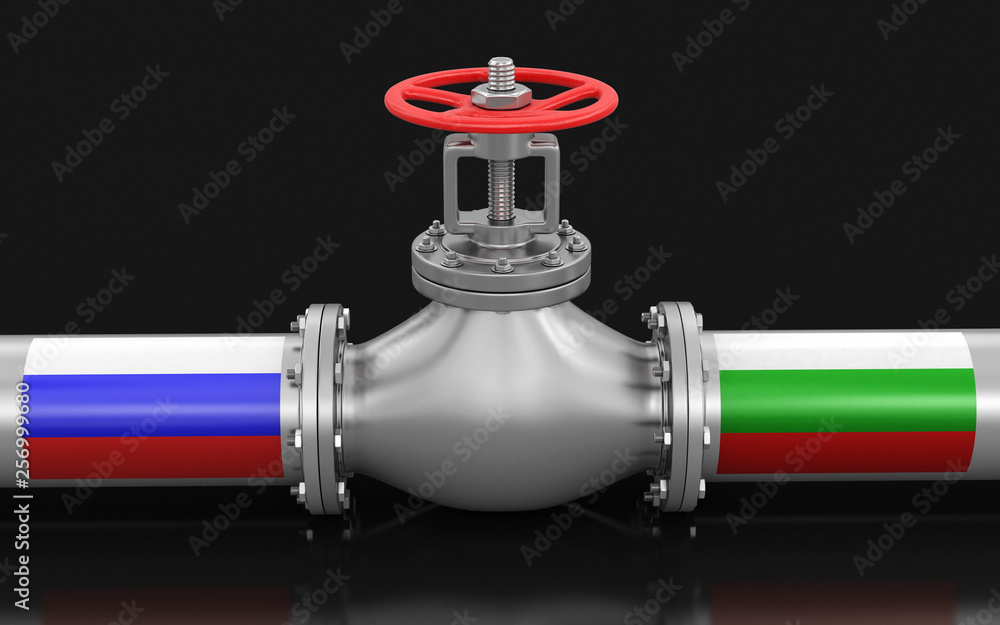 Poster pipeline with flags. image with clipping path