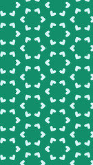 Ornate geometric pattern and two-tone abstract background