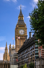 Fototapeta na wymiar Big Ben and the old restoration building London