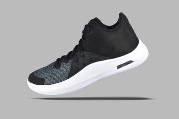 running shoes on white background