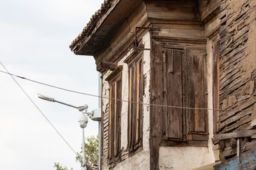 Antique architecture, historical building, antique window, antique door, window view, door view, antique building facade, historical building facade