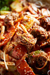 Korean spicy whelk salad 