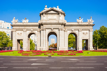 Alcala Gate in Madrid, capital of Spain