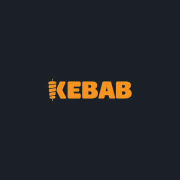 Turkish doner-kebab vector logo design