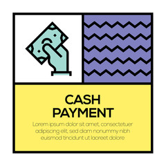 CASH PAYMENT ICON CONCEPT