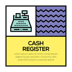 CASH REGISTER ICON CONCEPT
