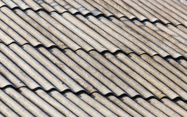 Slate roof of the house as an abstract background