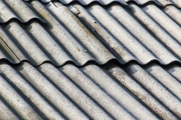 Slate roof of the house as an abstract background