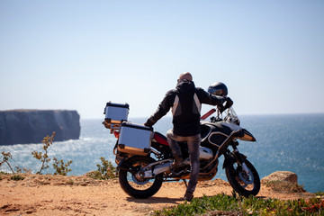 Obraz na płótnie Canvas Viajar en moto