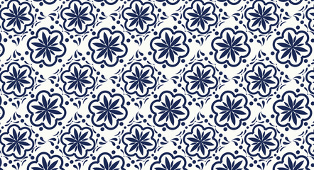 Fototapeta premium tile design pattern bathroom and place wall covering-vector