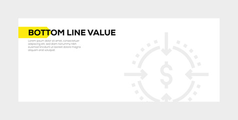 BOTTOM LINE VALUE BANNER CONCEPT